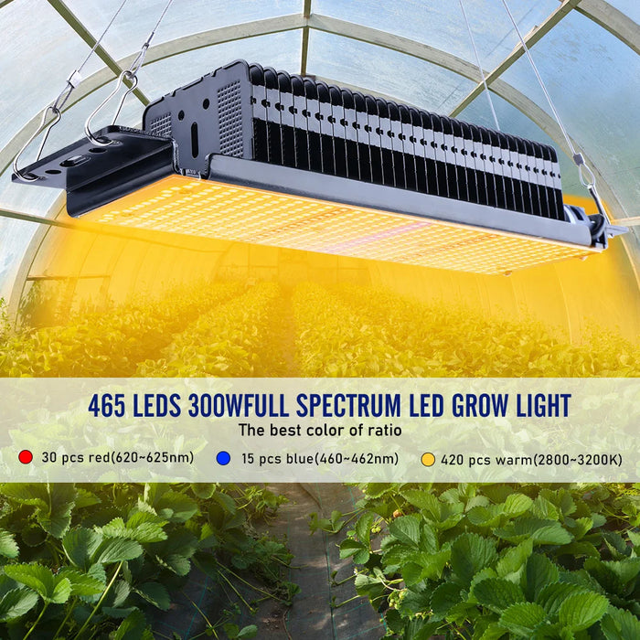 Grow Light 300W Full spectrum Led Phytolamp for Plants Growbox Growtent Greenhouse Hydroponics Indoor Plants Vegetable Flower