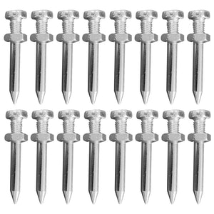 26 Pcs Garden Grass Scarifier Nails Lawn Care Equipment Aerator Shoe Stake Ventilation Peg Spike Metal Tools Shoes