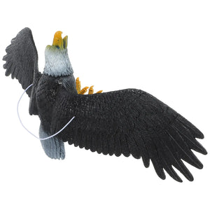 Vivid Flying Bird Hawk Pigeon Decoy Garden Crow Scarer Yard Scarecrow Weed Pest Control with Hook and Wire Garden Supplies