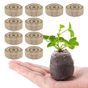 10 Peat Pellets 30mm Soil Seeds Starting Soil Pellet Fiber Soil Indoor Seed Starter Kit For Garden Or Planter Pot Grow Herb