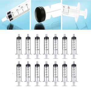 2-20Pcs 1ml-10ml Plastic Reusable Syringe For Measuring Nutrient Hydroponics Kithchen Tool