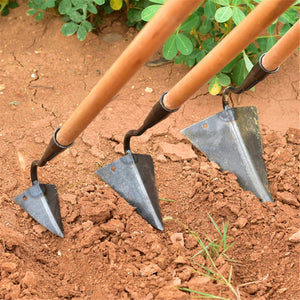 Farm Tools Hoes Triangle Furrow Hoe Household Agricultural Weeding Hoe Planting Vegetable Gardening Loosening Soil Weeding Tools