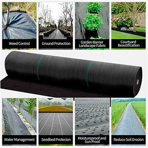 Greenhouse Weeding Mat PP Woven Weed Control Weed Control Weed-proof Cloth Agricultural Mulch Cloth Permeable  Greenhouse Tools