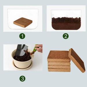 Coconut Coir Bricks Organic Coconut Bricks Plants Compressed Gardening Coconut Fiber Brick Coir Pellet Soil Coconut Fiber Coir