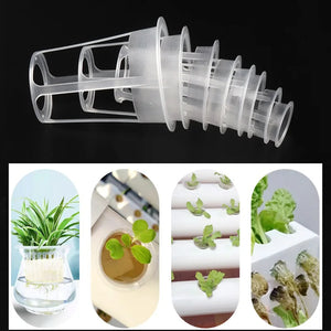 200pcs Hydroponic Basket Vegetable Soilless Planting Root Fixator Mesh Pot Vertical Hydroponic Growing Planter Nursery Cup