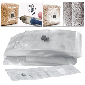 0.06mm PP 0.2μm Filter Patch Autoclaving Mushroom Spawn Bag with Self-Healing Injection Port Farm Sterilized Hydrated Grain Bags