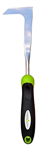 Garden Guru Patio Crack Weeder Tool with Ergonomic Handle – Stainless Steel Weed Puller for Patio Sidewalk Driveway Cracks | Rust Resistant