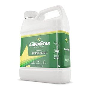 LawnStar Grass Lawn Plant Safe Paint Concentrate Retouch Colorant for Dead Dry Grass with 500-1,000 Square Ft Coverage, 32 Ounce, Lush Green (2 Pack)