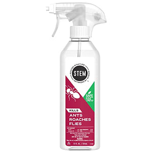 Stem Kills Ants, Roaches And Flies: Plant-Based Active Ingredient Bug Spray, Botanical Insecticide For Indoor Outdoor Use; 12 fl oz (Pack Of 1)