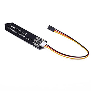 Songhe Capacitive Soil Moisture Sensor Module Corrosion Resistant W/Gravity for Arduino Moisture Detection Garden Watering DIY 3.3~5.5V 5pcs