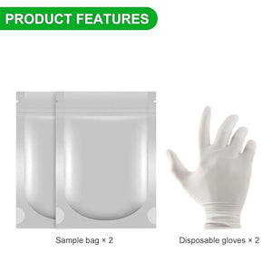 Soil Sampler Probe 12 Inch - Tubular Contractor Grade Enforced T Handle - Stainless Steel with Core Sampling Area - Includes Soil Sample Kit