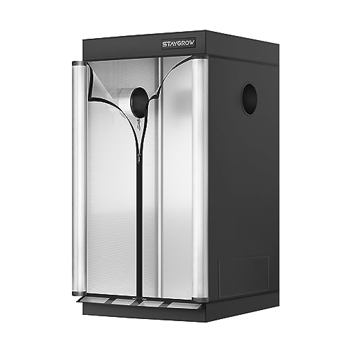 STAYGROW 2000D 2x2 Grow Tent with Full View Transparent Door, Industry – Groweze