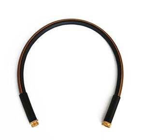 Atlantic Heavy Duty Garden Hose 5/8 Inch x 3 Foot Black Color, Short Connection Leader Hose with Solid Brass Connectors (3 FT)