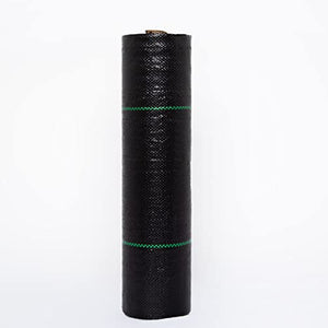 EXTRAEASY Garden Weed Barrier Landscape Fabric,Weed Block Fabric Heavy Duty 3.2OZ,Woven Mulch for Landscaping Ground Cover Weed Control Fabric, Black Garden Bed Liner (1.4ft x 50ft)