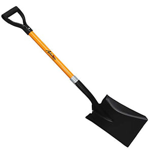 Ashman Heavy-Duty Transfer Shovel (1-Pack) with 41-Inch long Durable Handle and Blade- Ideal for Construction, Landscaping, Gardening, and Snow Removal- Durable, Rust-Resistant, and Multipurpose Scoop