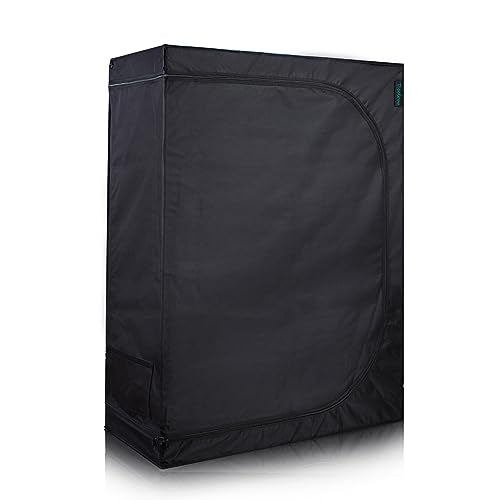 TopoGrow Hydroponics 48"X24"X72" Indoor Grow Tent Diamond Reflective Mylar 4'X2' Grow Tents House Dark Room with Floor Tray Indoor Gardening for Indoor Plant Tent Growing System