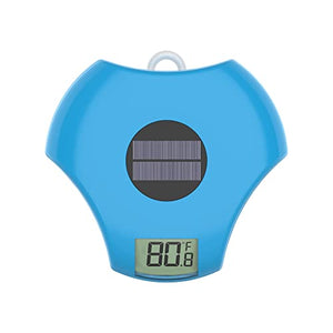 RINMEE Solar Digital Pool Thermometer Floating, Large Easy-to-Read Screen Display and Bold Numbers, High Accuracy and Wide Measuring Range for Swimming Pool, Spa, Hot Tub, Ice Bath, Fish Pond