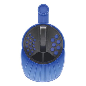 Snow Joe Sun Joe SJSPD1 Handheld All-Season Multi-Purpose Spreader, 5 lbs, w/Adjustable Dial Flow Control, Blue/Black