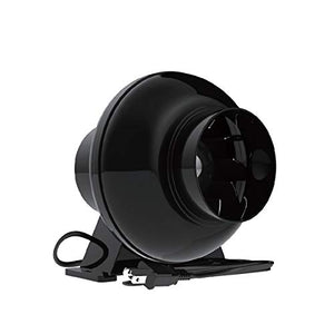 iGrowtek 4 Inch Inline Fan 4in Duct Fan,Quiet Exhaust Fan for Grow Tent,Vent Booster Fan,Inline air Blower,195 CFM