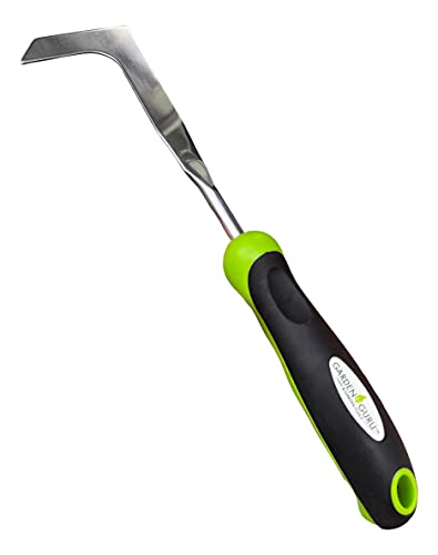 Garden Guru Patio Crack Weeder Tool with Ergonomic Handle – Stainless Steel Weed Puller for Patio Sidewalk Driveway Cracks | Rust Resistant