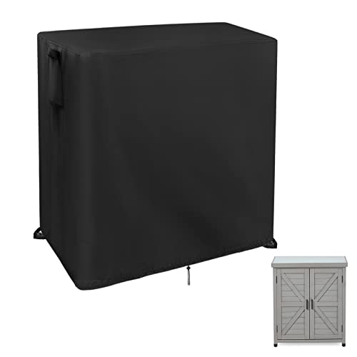 Guisong Potting Bench Cover, Waterproof Cover for Mederla Outdoor Storage Cabinet, Protective Cover for Garden Cabinet/Wood Workstation/Potting Bench Table with Storage Cabinet