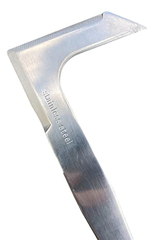 Garden Guru Patio Crack Weeder Tool with Ergonomic Handle – Stainless Steel Weed Puller for Patio Sidewalk Driveway Cracks | Rust Resistant