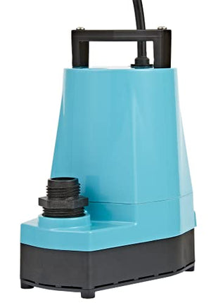 Little Giant 5-MSP 115-Volt, 1/6 HP, 1500 GPH, Aluminum Manual Hydroponics Pump, 10-Ft. Cord, Blue, 505711