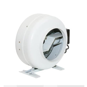 MYOYAY 6 Inch Inline Duct Ventilation Fan 440 CFM Duct Exhaust Blower Centrifugal Fan Turbine Fan for Grow Tent Grounded Power Cord