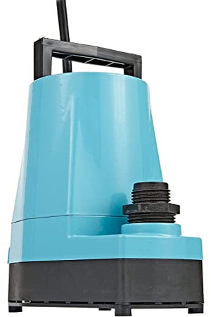 Little Giant 5-MSP 115-Volt, 1/6 HP, 1500 GPH, Aluminum Manual Hydroponics Pump, 10-Ft. Cord, Blue, 505711