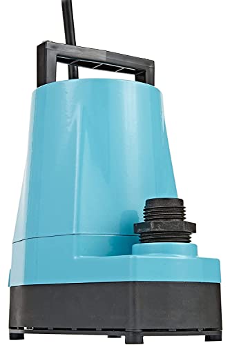 Little Giant 5-MSP 115-Volt, 1/6 HP, 1500 GPH, Aluminum Manual Hydroponics Pump, 10-Ft. Cord, Blue, 505711