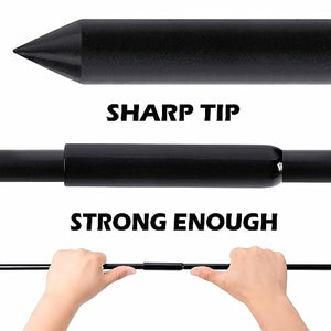 Sfcddtlg 64 Inch Metal Ground Soil Probe Rod - Adjustable Soil Sample Probe - T-Handle Septic Tank Locator for Tile Probing, Soil Compaction, Locating Underground Pipes, Landscaping, Gardening