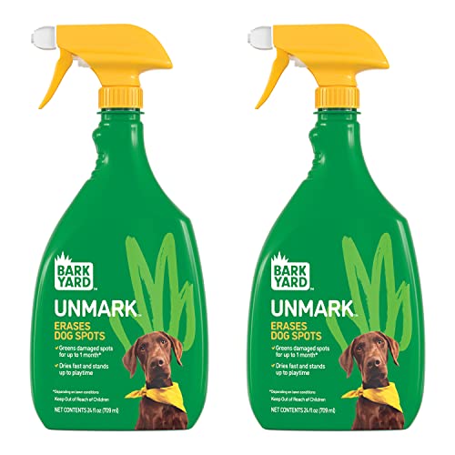 BarkYard UnMark Green Grass Paint and Lawn Spray for Dog Spot Repair That Covers up to 30 Urine Spots, 24 fl.oz. 2-Pack