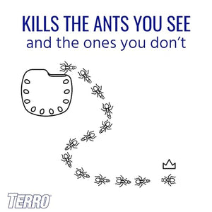 TERRO T334B Indoor Multi-Surface Liquid Ant Bait and Ant Killer - 4 Discreet Ant Bait Stations - Kills Common Household Ants