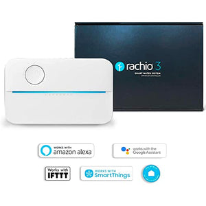 Rachio 3: 8 Zone Smart Sprinkler Controller (Simple Automated Scheduling + Local Weather Intelligence. Save Water w/ Rain, Freeze & Wind Skip), App Enabled, Works w/ Alexa, Fast & Easy Install