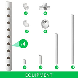 Ryan Hydroponic Grow Kit 1 Layers 36 Holes Plant Sites,Hydroponic Planting Equipment, Hydroponics Growing System, Vegetable Tool Grow Kit Includes Water Tube, Timer