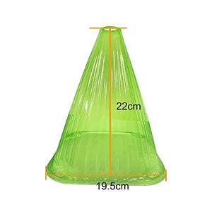 Fshow Garden Cloches,20 Pack Reusable Plant Bell Cover,Bell Jar Cloches for Protection Against Sun, Frost, Snails Etc. (Green)