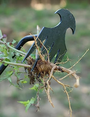 New Weeding Artifact Uprooting Weeding Tool, 16" Weed Puller, 4 Teeth Manganese Steel Forged Hand Weeder, Dual Purpose Hand Remover for Garden Yard Farm Weed Removal for Garden Yard Farm Weed Removal