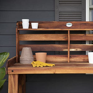 Backyard Discovery Farmhouse Acacia Potting Bench