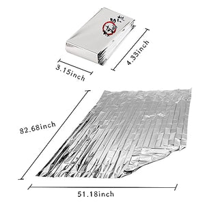 OTYFGHD 6 Pack Large High Silver Reflective Mylar Film, 51 x 82 inches, High Reflectivity, Keep Warm, Effectively Increase Plants Growth, Perfect for Marathon, Camping, Outdoor Survival