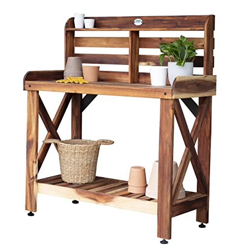 Backyard Discovery Farmhouse Acacia Potting Bench