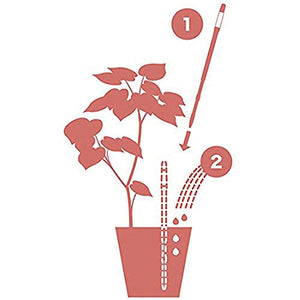 IPPINKA Sustee Aquameter, Set of 4, Plant Soil Moisture Sensor (Green, Medium)