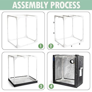 POTLAB Small Grow Tent for AeroGarden Indoor Garden, Mini Grow Tent for Hydroponics Growing System,Protection Enclosure for Indoor herb Garden :18.9"x13.8"x21.7"