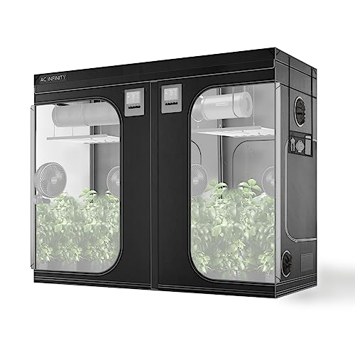 AC Infinity CLOUDLAB 894 Advance Grow Tent, 96”x48”x80” Thickest 1 in. Poles, Highest Density 2000D Diamond Mylar Canvas, 8x4 for Hydroponics Indoor Growing