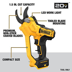 DEWALT 20V MAX Pruning Shears Garden Tool, Cordless, Bare Tool Only (DCPR320B)