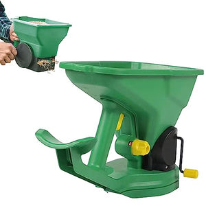 Handheld Power Spreader 1.5L Capacity Seed Spreader Portable Fertilizer Spreaders Seeder with Adjustable 5 Gear Handheld Walk-Behind Spreader Lawn Fertilizer Seed Spreader for Farms