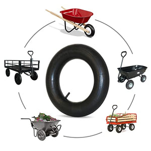 GICOOL 4.80/4.00-8 Replacement Inner Tube, 2 Pack with TR-13 Valve Stem, Heavy Duty, for Hand Truck Wheelbarrow Garden Utility Wagon Go Cart Lawn Mower