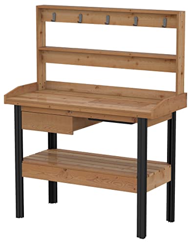 Vita VT17744 Mezza Potting Bench, Dark Brown