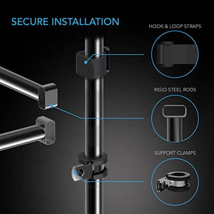 AC Infinity Grow Tent Mounting Bars 2x4', High CFM Kit, Support Pole Steel Hanging Bars for All 2x4 Indoor Grow Tents
