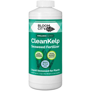 Organic Liquid Seaweed and Kelp Fertilizer Supplement by Bloom City, Quart (32 oz) Concentrated Makes 180 Gallons