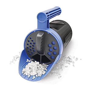 Snow Joe Sun Joe SJSPD1 Handheld All-Season Multi-Purpose Spreader, 5 lbs, w/Adjustable Dial Flow Control, Blue/Black